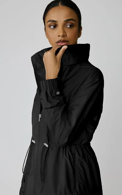 Raven Utility Jacket Snapped Jacket Toggled Jacket Drawstring Jacket