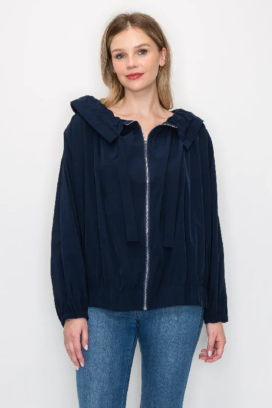 Jonna Jacket Zippered Front Buttoned Front Snap Front