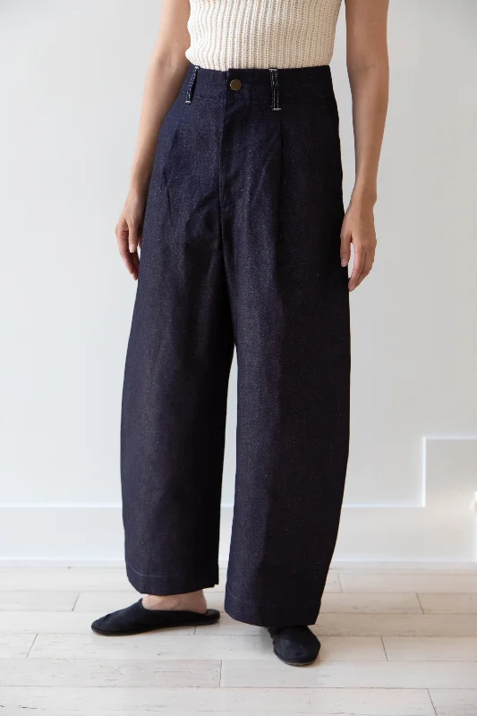 Aseedonclöud | HW Wide Trousers in Indigo Trousers practical durable