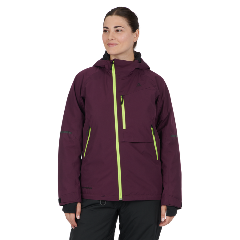 Ski-Doo Purple Ladies BC Kona Jacket Wool Fabric Cashmere Fabric Tweed Fabric