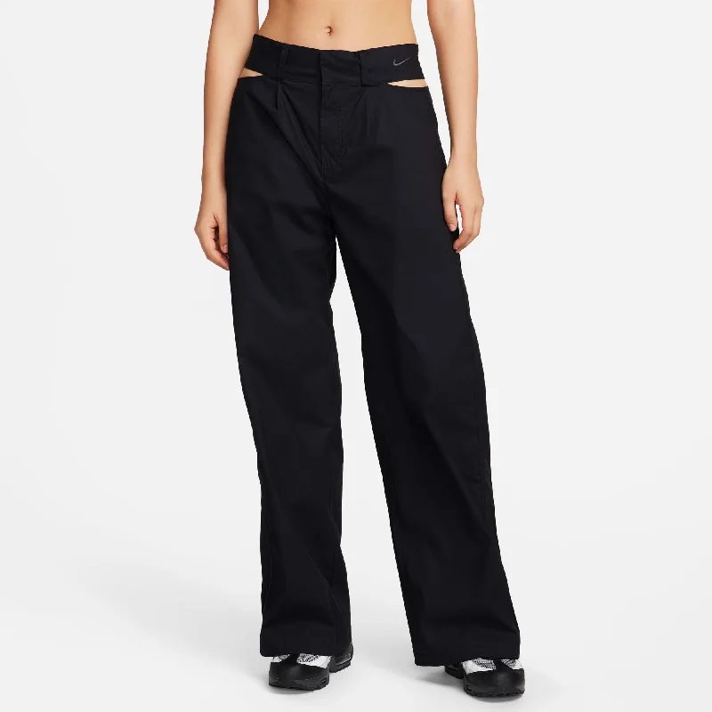 Nike Sportswear Women's Black Trouser Pants Trousers Party Sparkling
