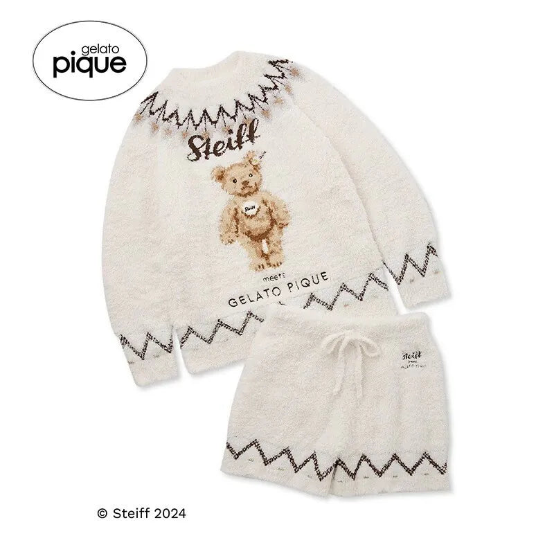 [Steiff] Gelato James Pullover & Short Pants SET Ribbed Crew Neck