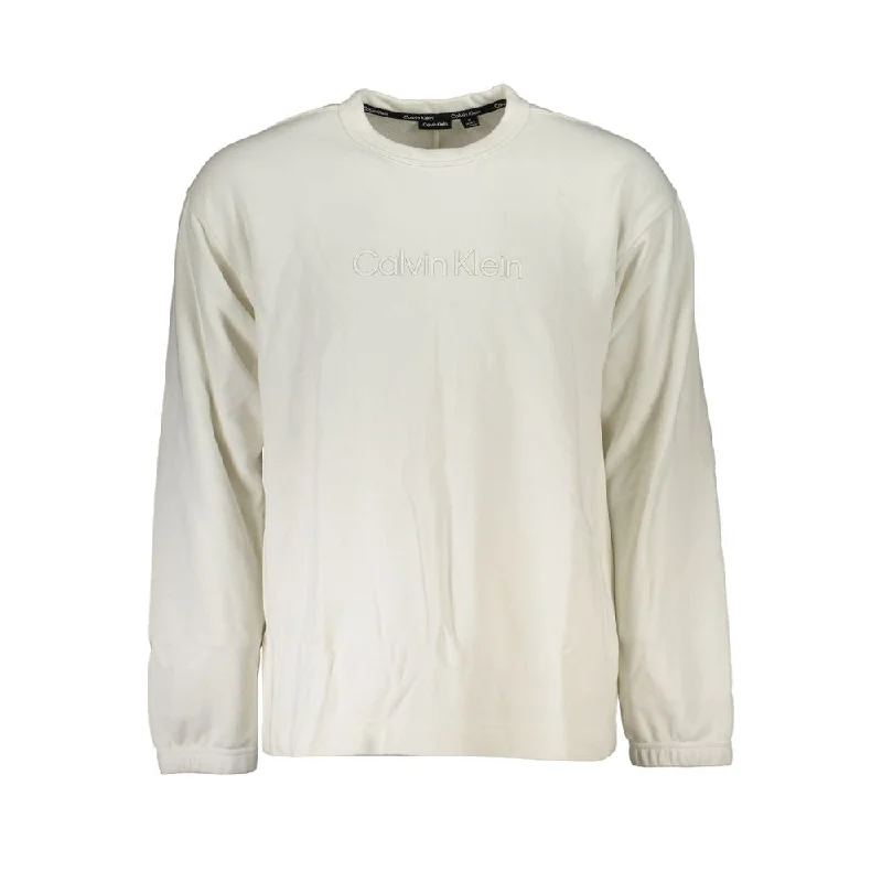 Elegant Crew Neck Sweater With Brushed Logo Chenille Fabric Brocade Fabric Lace Fabric