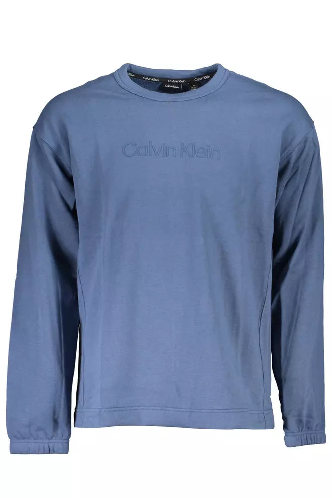 Blue Cotton Men Sweater Boxy Sweater Fitted Sweater A-Line