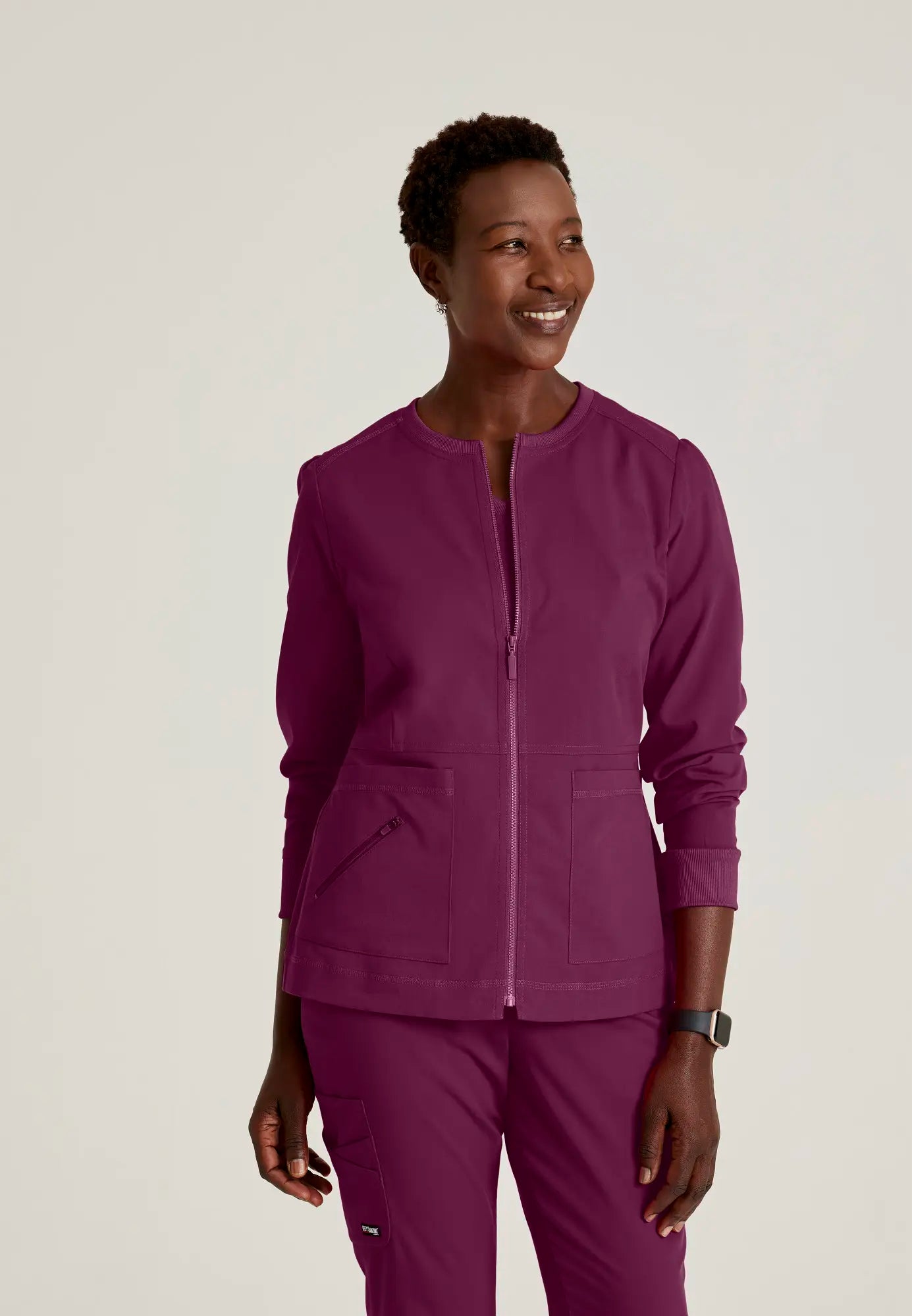 Grey's Anatomy Women's Millie Jacket - Wine Mesh Jacket Canvas Jacket Denim Jacket