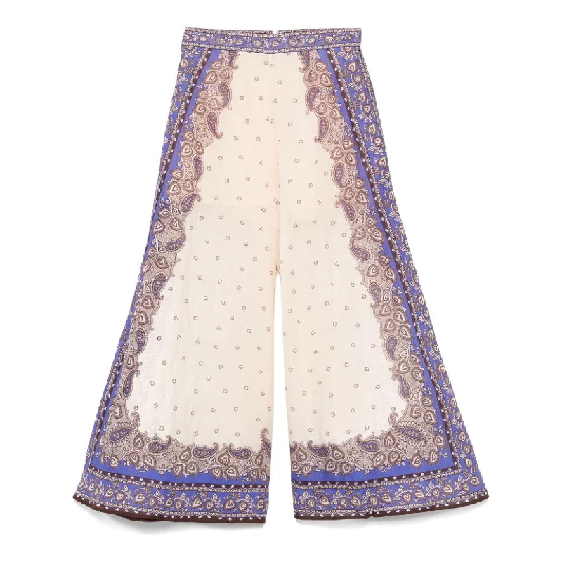 Zimmermann Trousers Purple Trousers Business Professional
