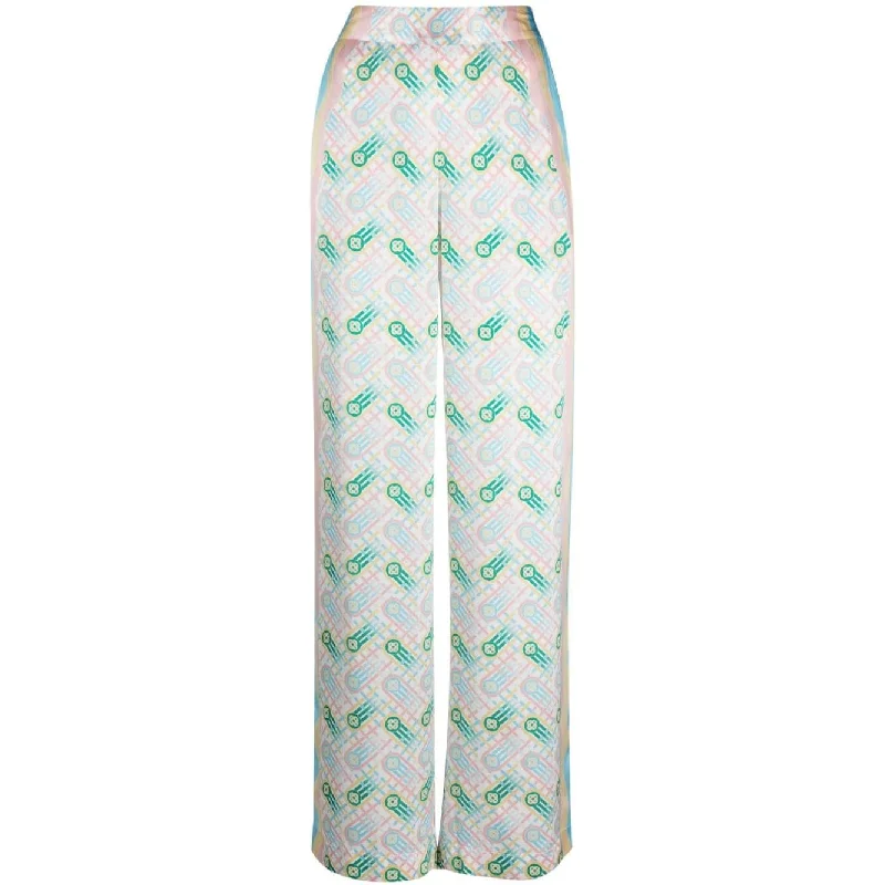 Casablanca Trousers White Trousers Canvas Durable