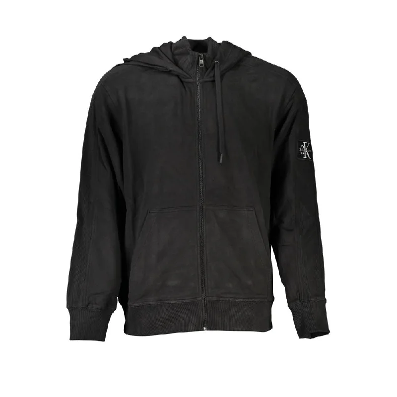 Elegant Long Sleeve Hooded Sweater Front Pockets Side Pockets Patch Pockets