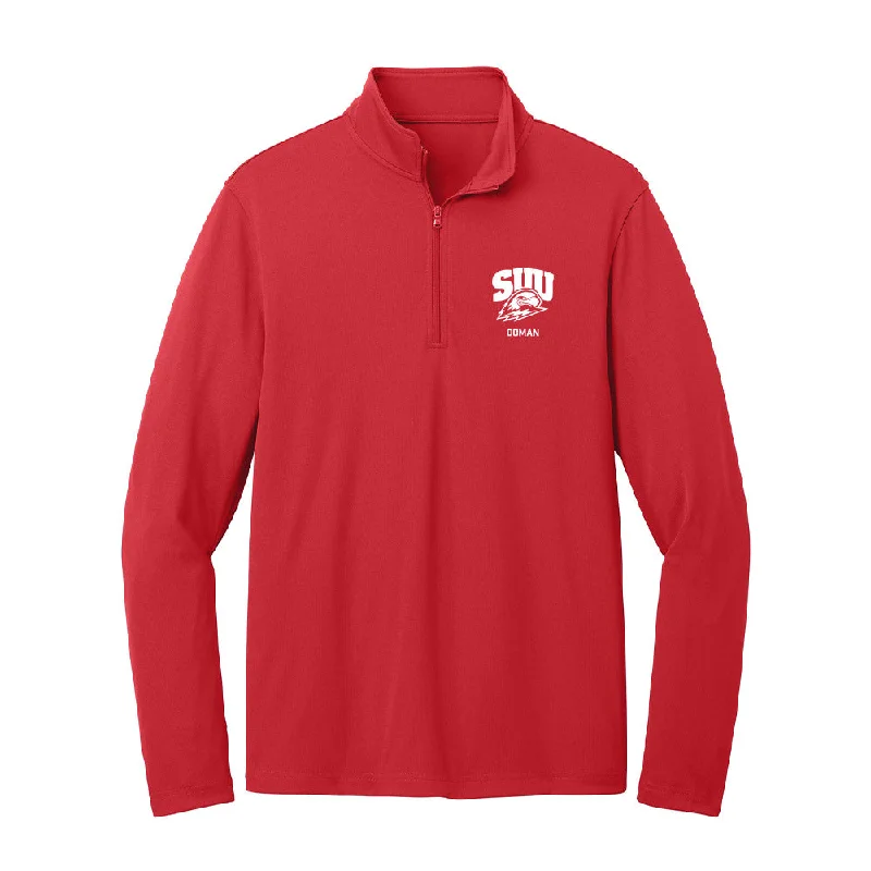 Southern Utah - NCAA Women's Basketball : Kortney Doman - Lightweight Quarter Zip Jacket Denim Jacket Leather Jacket Suede Jacket
