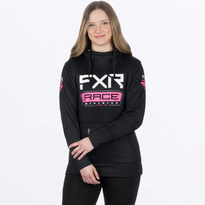 Women's Race Division Tech Pullover Hoodie Lapel Neck Sweater