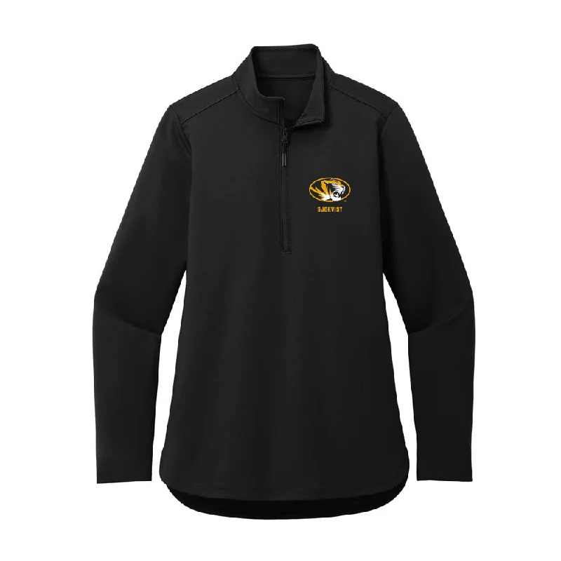 Missouri - NCAA Women's Basketball : Tilda Sjokvist - Women's Premium Quarter Zip Jacket Faux Fur Jacket Real Fur Jacket Shearling Jacket