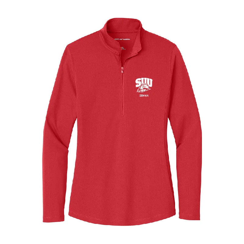 Southern Utah - NCAA Women's Basketball : Kortney Doman - Women's Lightweight Quarter Zip Jacket Bomber Jacket Anorak Windbreaker