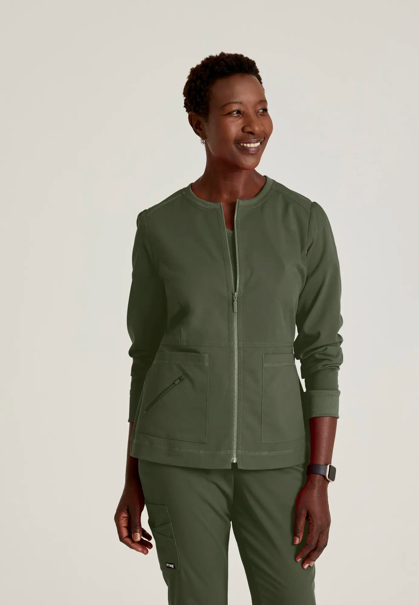 Grey's Anatomy Women's Millie Jacket - Olive Satin Jacket Silk Jacket Chiffon Jacket