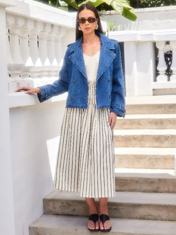 Chelsea Cropped Trench Jacket Chenille Jacket Brocade Jacket Lace Jacket