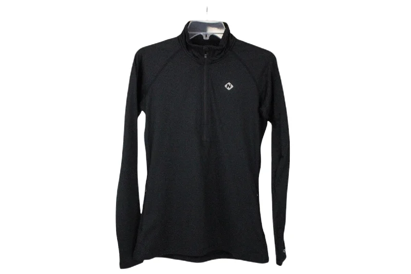 Naviskin Black Fleece Lined Pullover | M Mock Neck Pullover