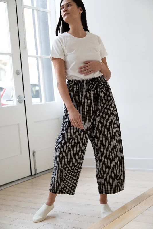Unkruid | Cloudy Shaped Trousers in Black Kelsch Cloth Trousers sophisticated sleek