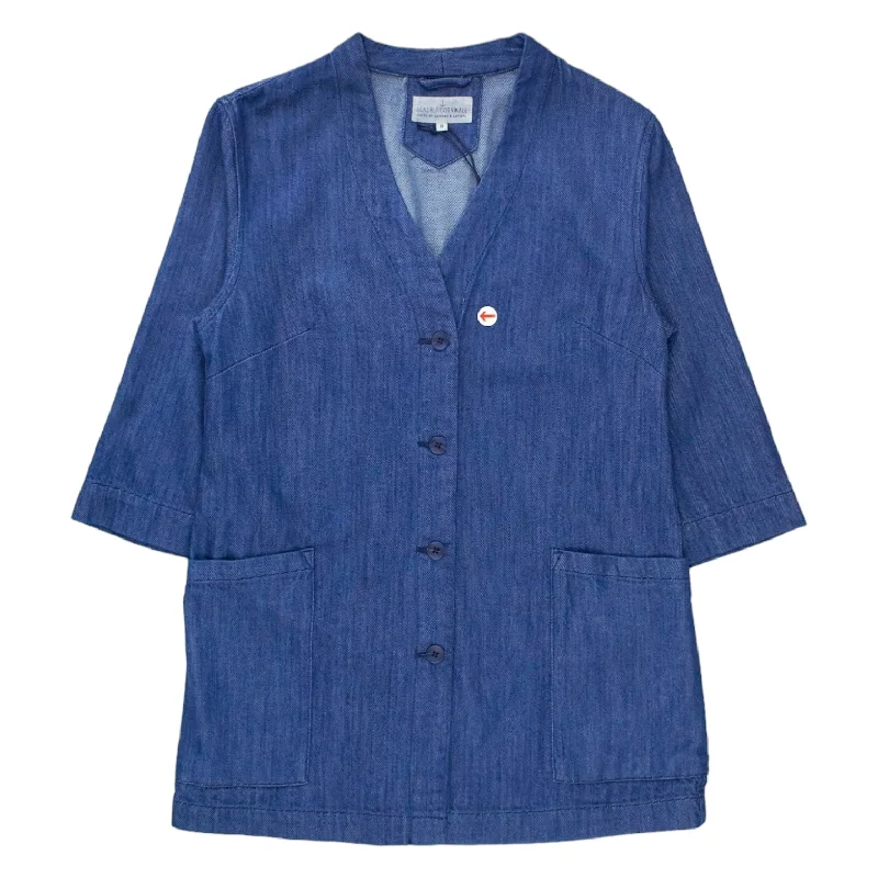 Seasalt Indigo Capstone Jacket Wool Fabric Cashmere Fabric Tweed Fabric