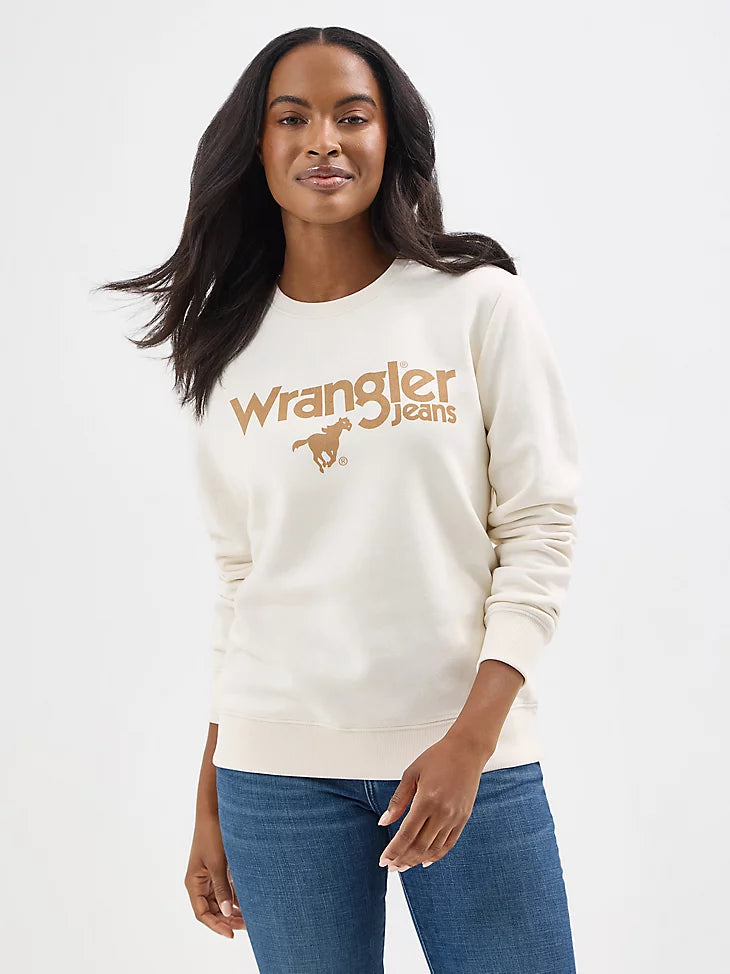 Women's Wrangler Crew Pullover Cable Knit Chunky
