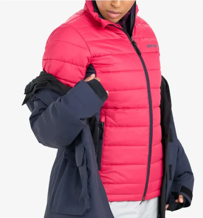 Ski-Doo Ladies Mcode Jacket Knit Fabric Woven Fabric Fleece Fabric