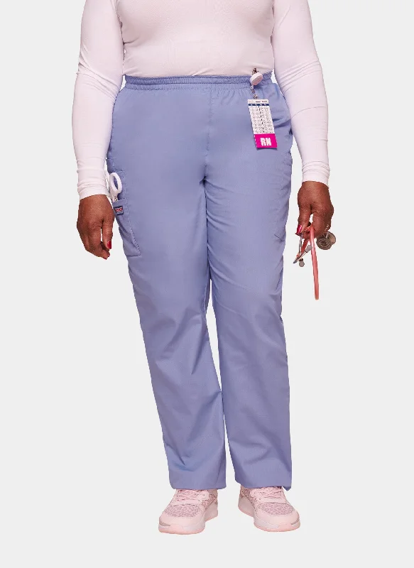 Cherokee Unisex Elasticated Scrub Trousers - Ceil Cropped Trousers Casual Linen