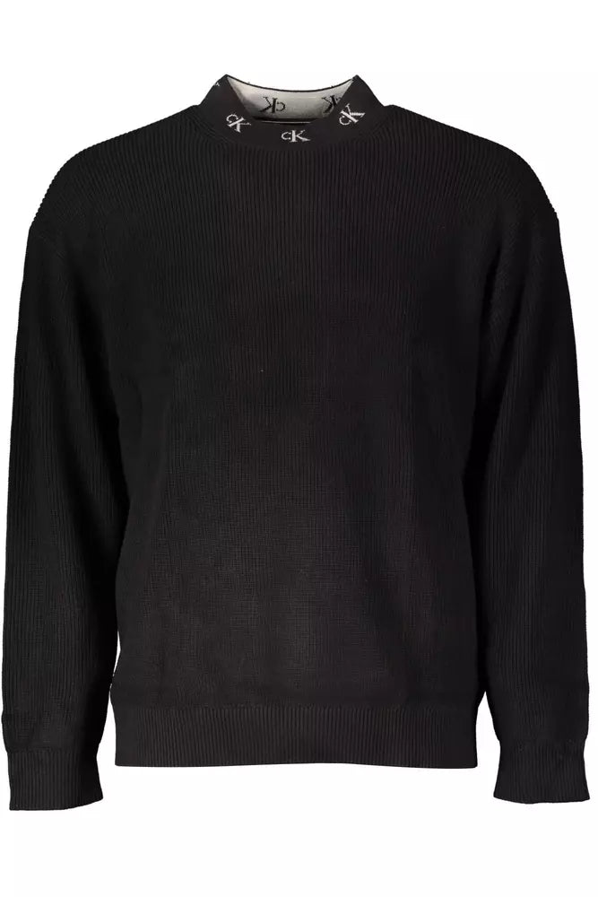 Black Cotton Men Sweater Stylish Fashionable Trendy