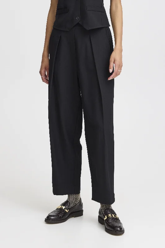 BLACK BARREL TROUSER Trousers Palazzo Wide Leg