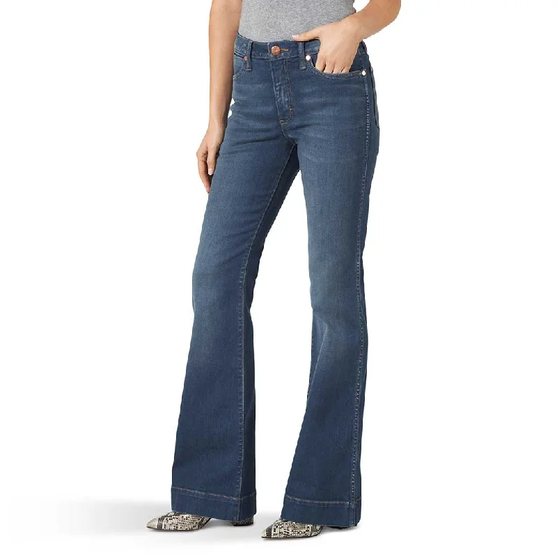 Wrangler Women's Retro Premium High Rise Trouser Jean Trousers Sale Discount