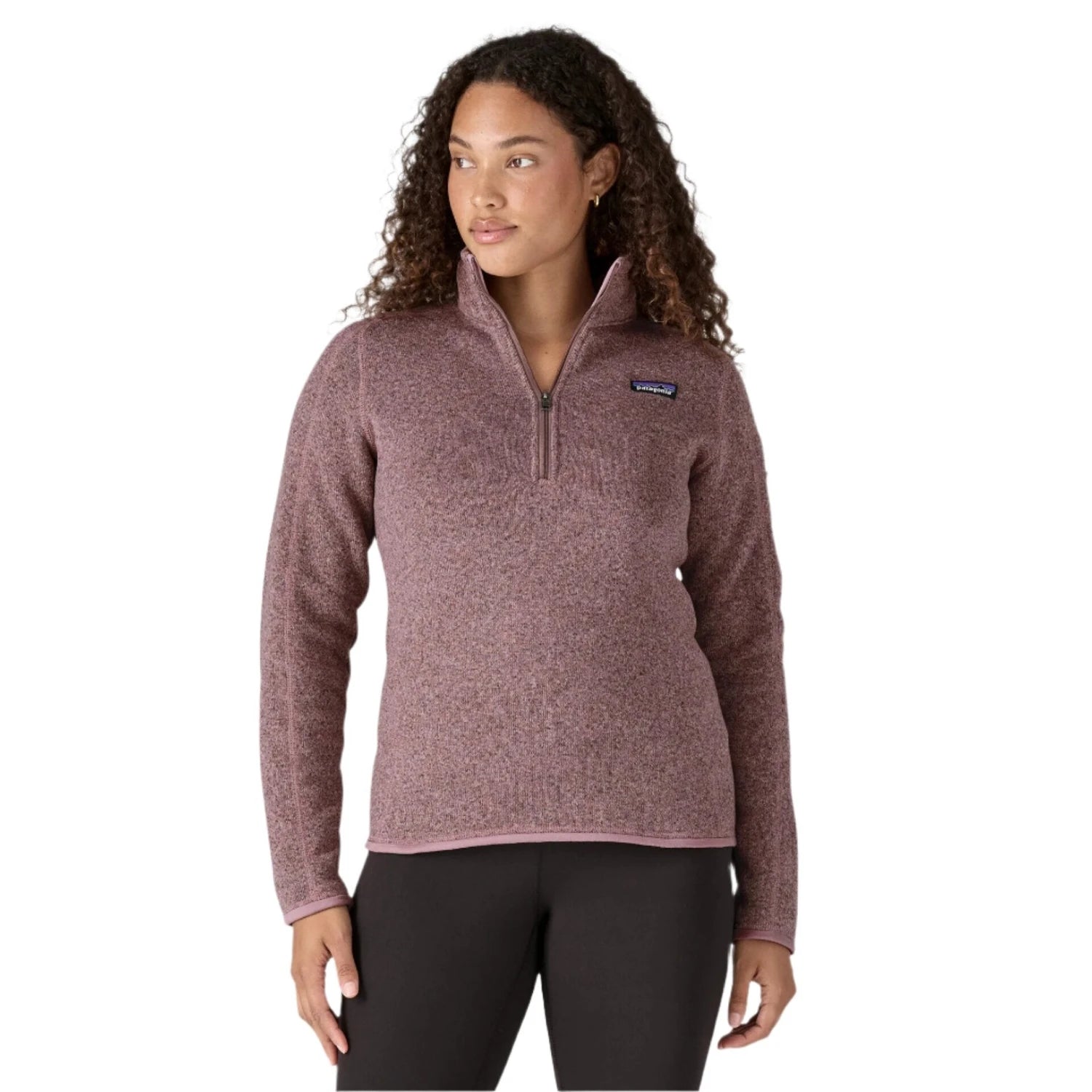 W's Better Sweater® 1/4-Zip Fleece Silk Blend Satin Velvet