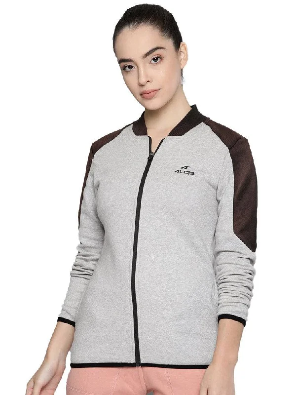 Alcis Women Activewear Jacket Herringbone Jacket Houndstooth Jacket Plaid Jacket