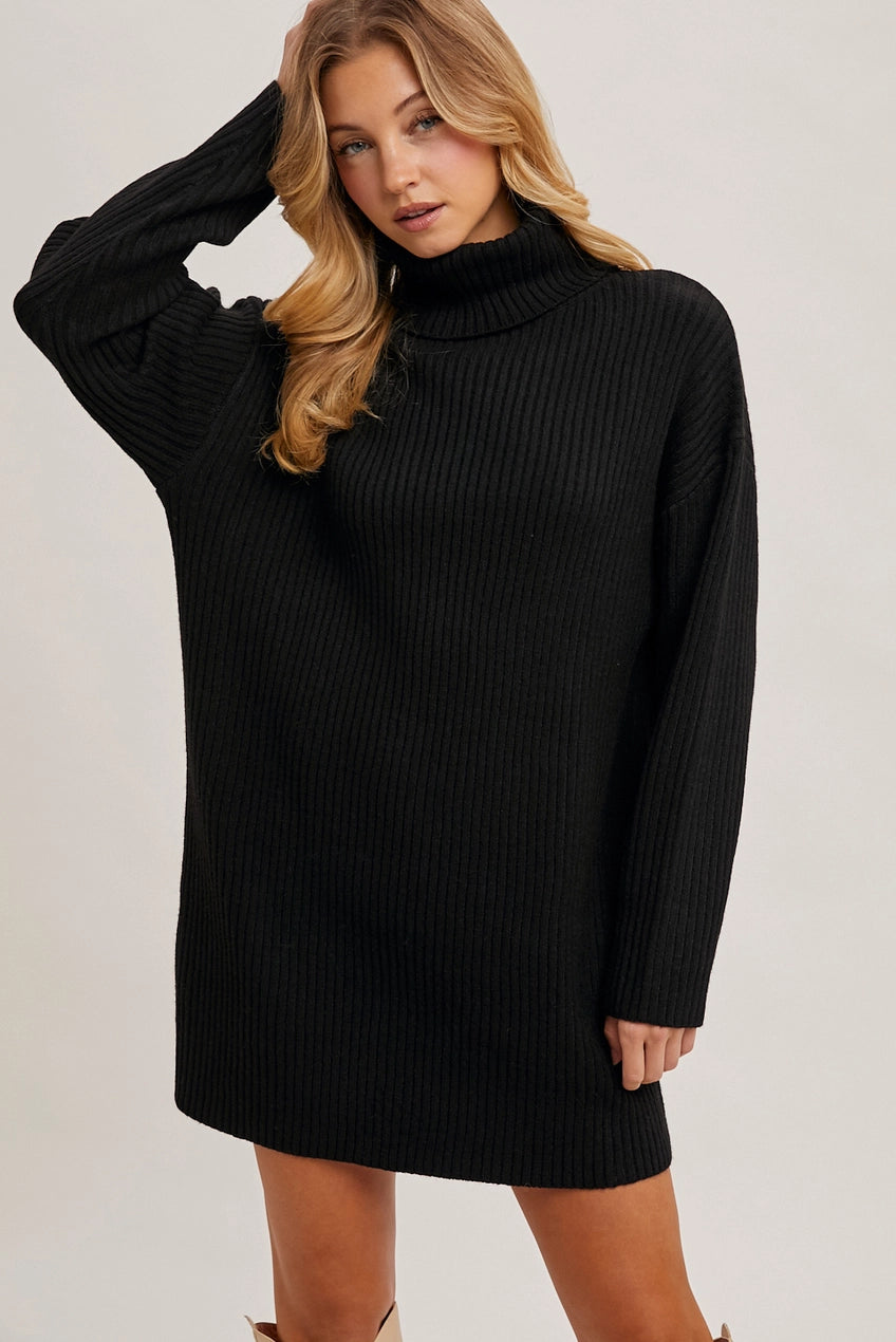 "Nicole" Sweater Dress Striped Floral Plaid