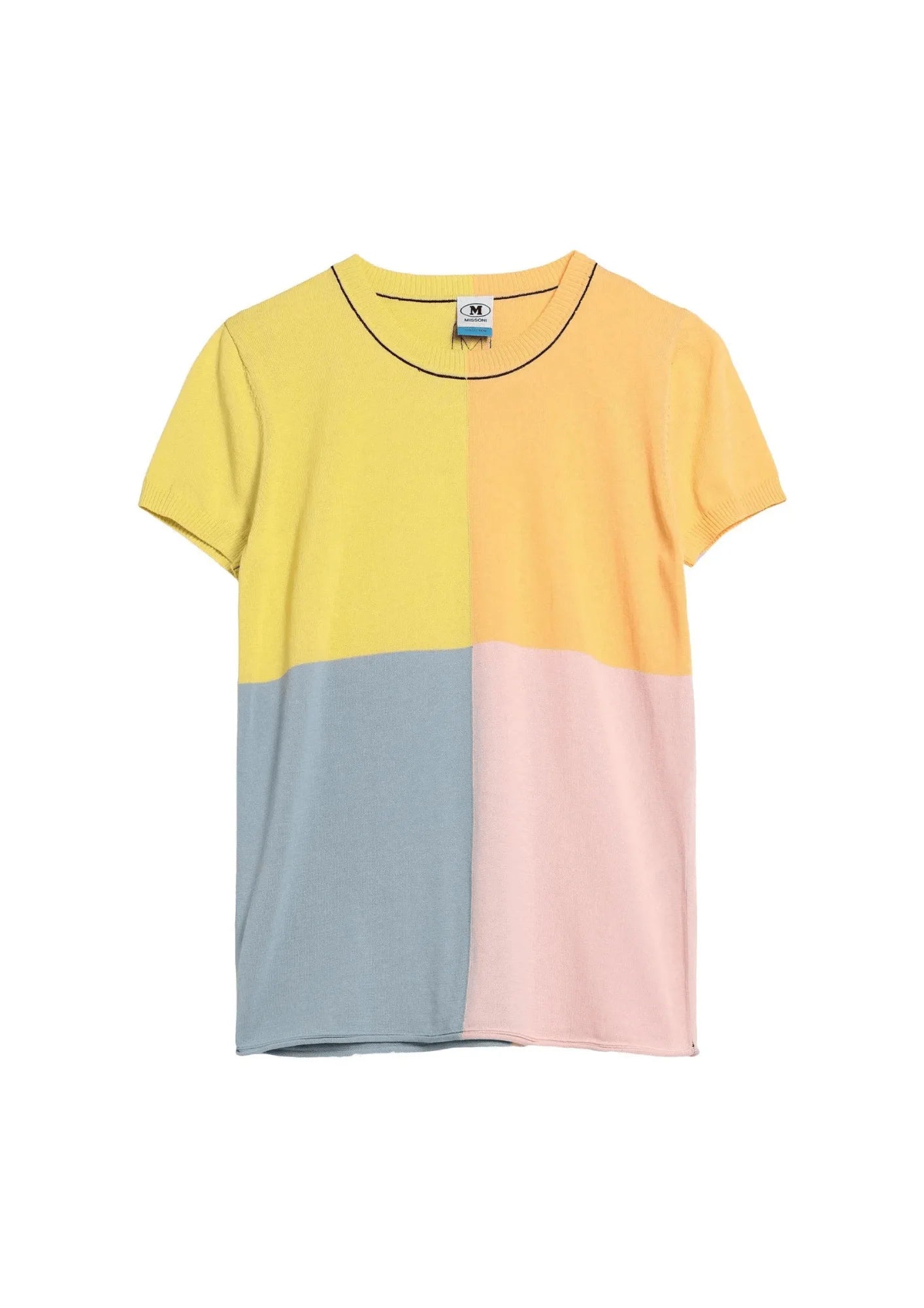 SHORT-SLEEVED PULLOVER Textured Knit Design