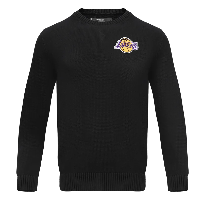 SWEATER DE CUELLO REDONDO NBA LOS ANGELES LAKERS CLASSIC CREWNECK SWEATER Zippered Front Buttoned Front Snap Front