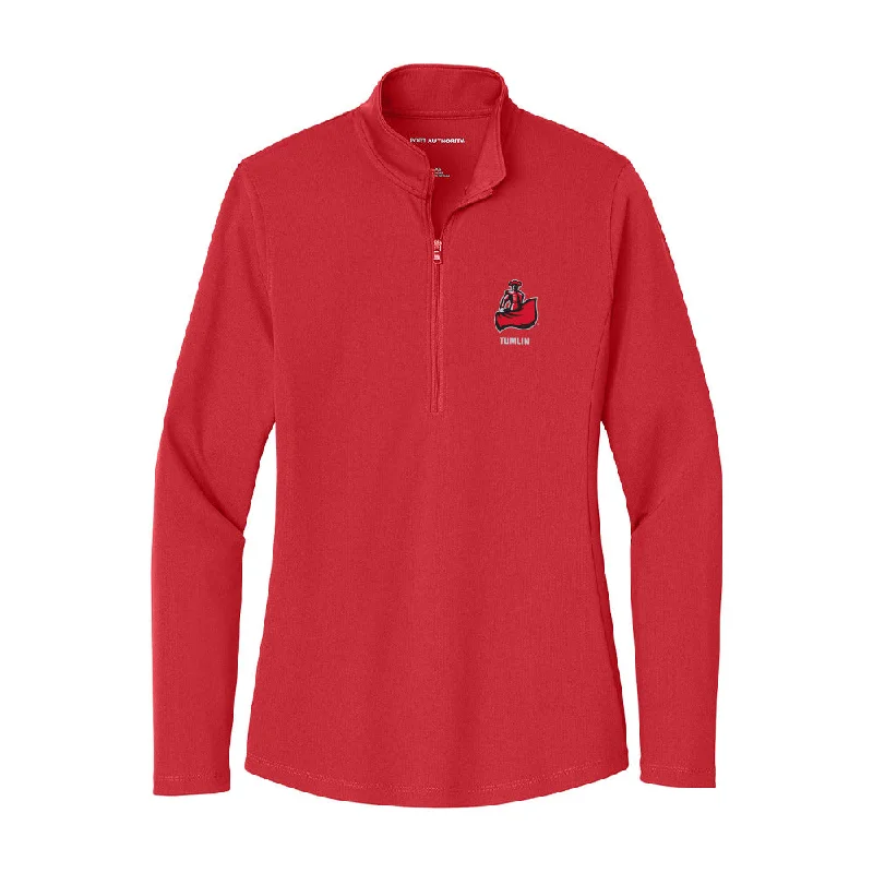 CSUN - NCAA Women's Basketball : Kelly Tumlin - Women's Lightweight Quarter Zip Jacket Wool Jacket Cashmere Jacket Tweed Jacket
