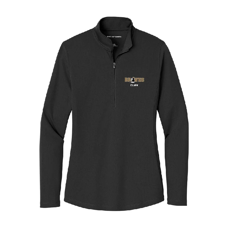 UNC Pembroke - NCAA Women's Basketball : Zaria Clark - Women's Lightweight Quarter Zip Jacket Satin Fabric Silk Fabric Chiffon Fabric