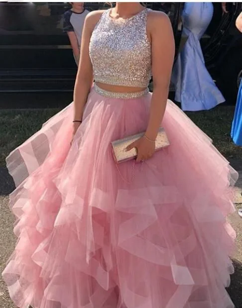 crop top prom dress   cg14512 Fleece Fabric Down Fabric Feather Fabric