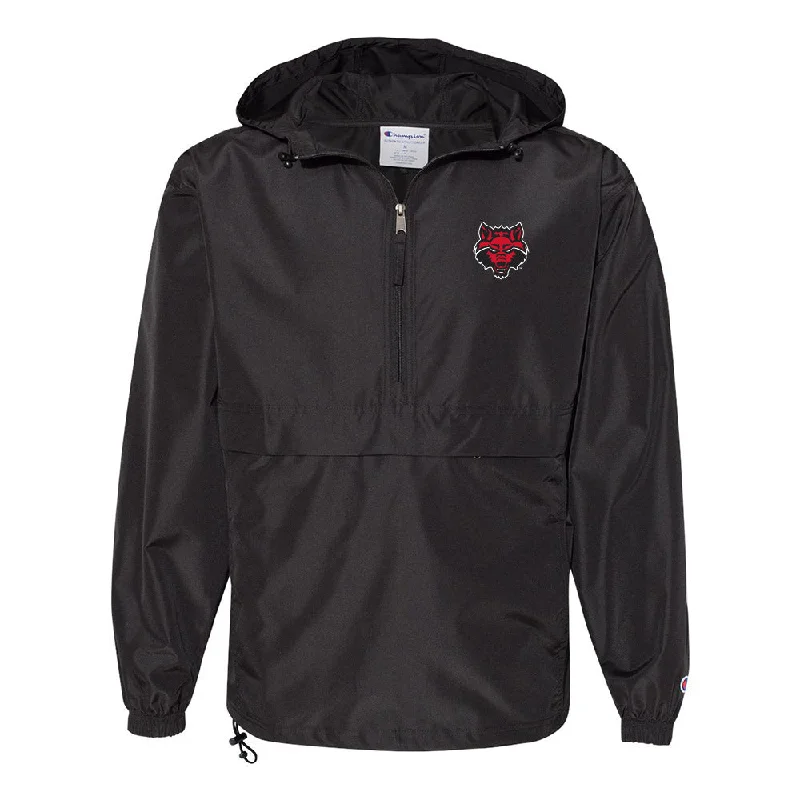 Arkansas State - NCAA Women's Basketball : Cheyenne Forney - Quarter Zip Jacket Toggled Jacket Drawstring Jacket Belted Jacket