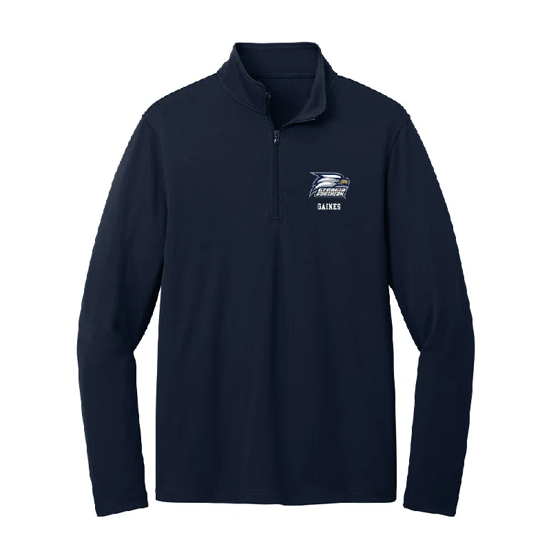 Georgia Southern - NCAA Women's Basketball : Paris Gaines - Lightweight Quarter Zip Jacket Striped Jacket Polka Dot Jacket Floral Jacket Georgia Southern - NCAA Women's Basketball : Paris Gaines - Lightweight Quarter Zip Jacket Striped Jacket Polka Dot Jacket Floral Jacket