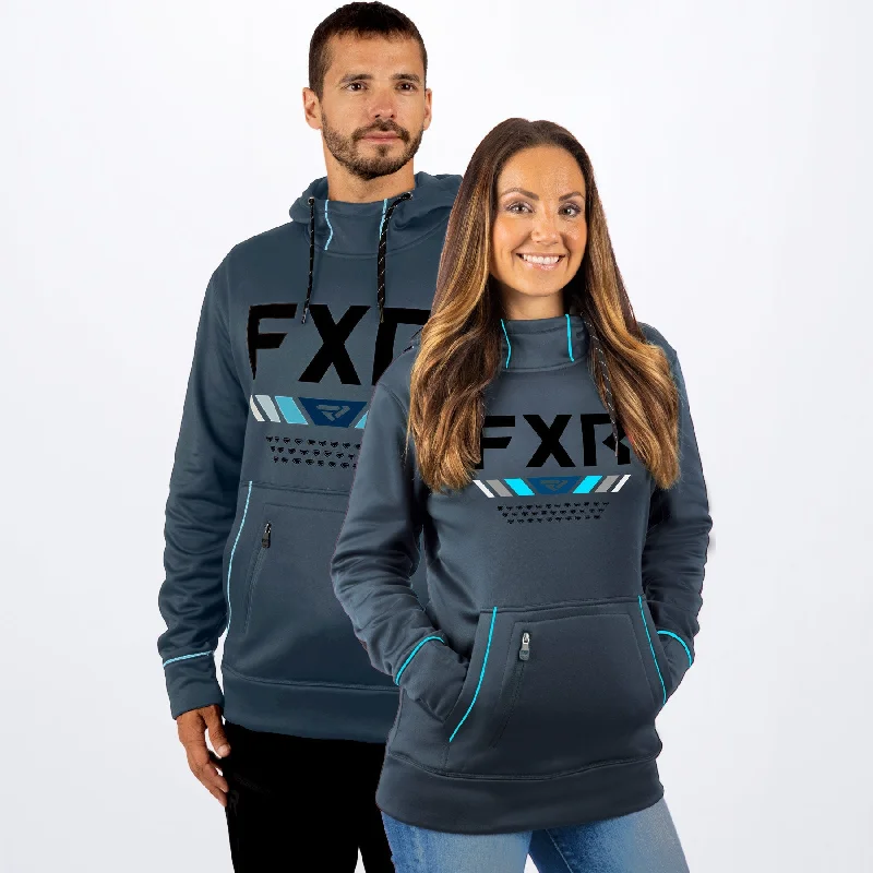Unisex Podium Tech Pullover Hoodie Oblong Neck Pullover