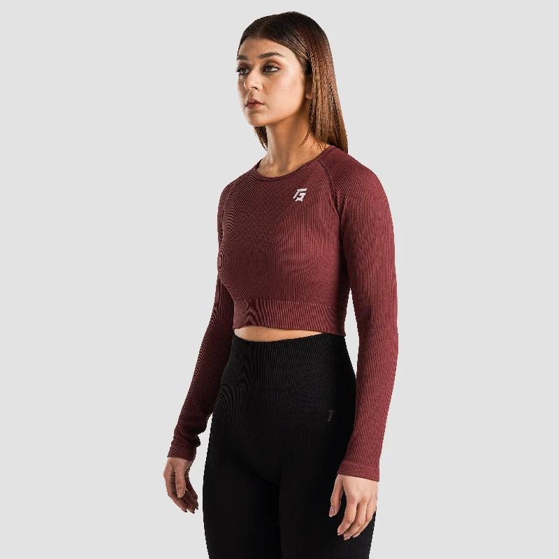 Turbotrade Crop Top (Coffee) Knit Fabric Woven Fabric Fleece Fabric