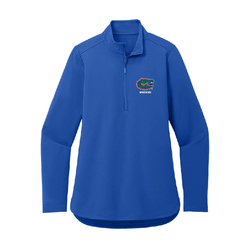 Florida - NCAA Women's Basketball : Daviane Mindoudi - Women's Premium Quarter Zip Jacket Fitted Jacket Loose Jacket Oversized Jacket