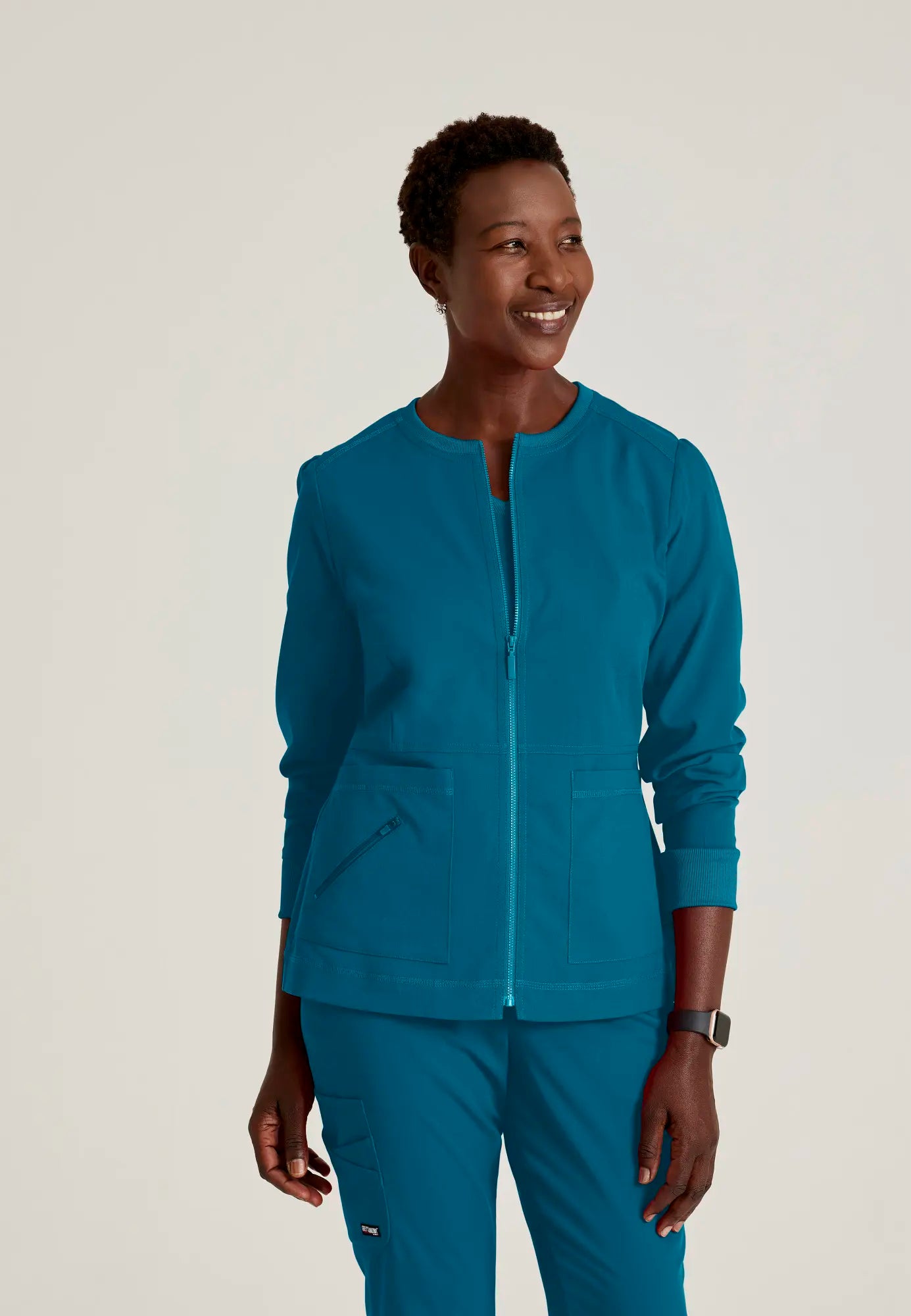 Grey's Anatomy Women's Millie Jacket - Bahama Stand-Up Collar Roll-Neck Collar Turtle Neck