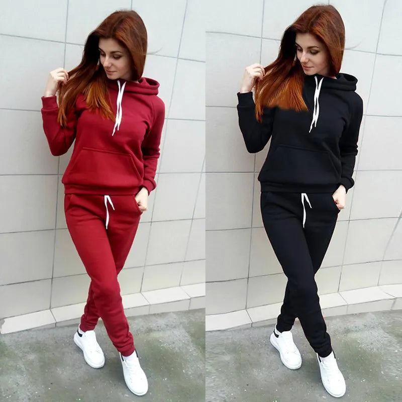 Everyday Fleece Pullover Set - 2pc Ribbed Crew Neck