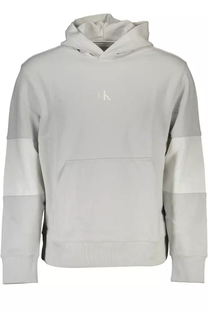 Gray Cotton Men Sweater Modern Contemporary Chic