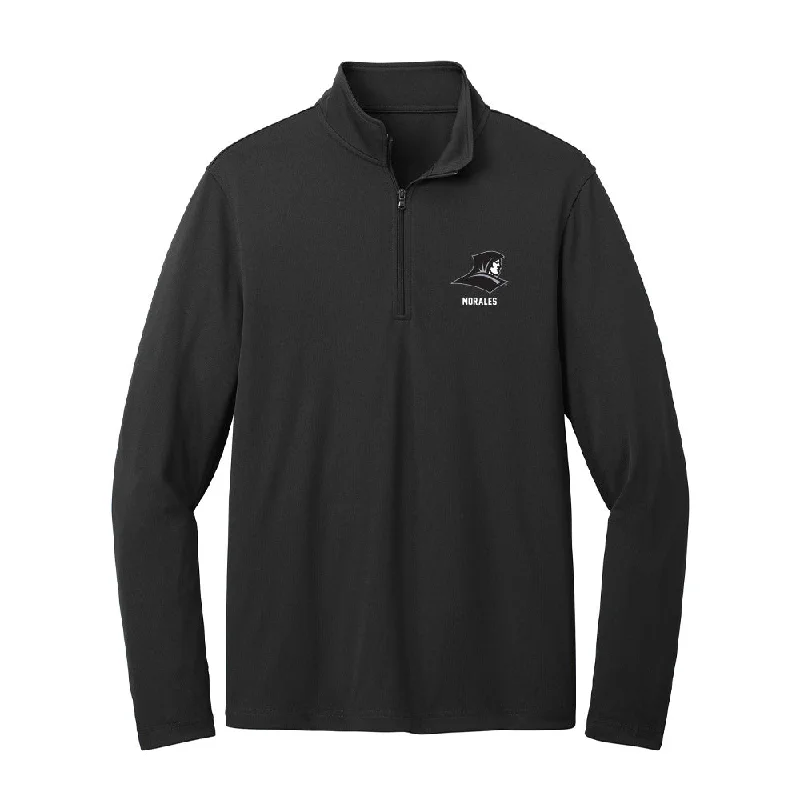 Providence - NCAA Women's Basketball : Marta Morales - Lightweight Quarter Zip Jacket Rayon Fabric Velvet Fabric Corduroy Fabric Providence - NCAA Women's Basketball : Marta Morales - Lightweight Quarter Zip Jacket Rayon Fabric Velvet Fabric Corduroy Fabric