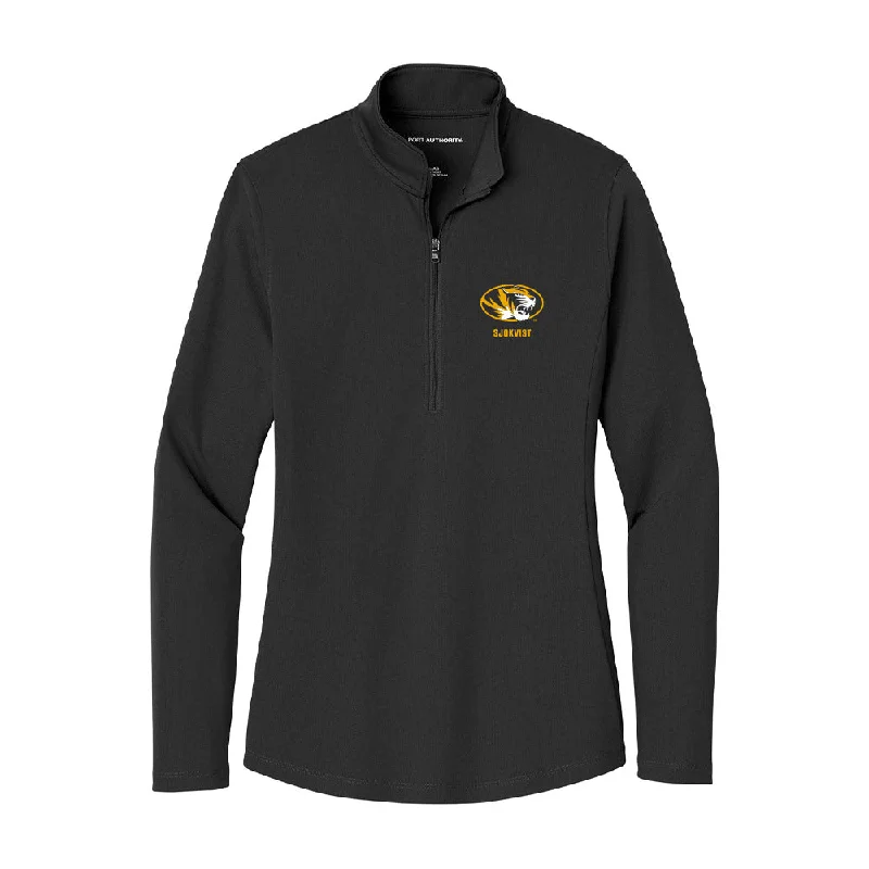 Missouri - NCAA Women's Basketball : Tilda Sjokvist - Women's Lightweight Quarter Zip Jacket Lace Jacket Ribbed Jacket Sequined Jacket