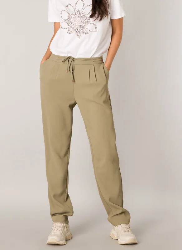 Fatima Pleated Trouser Trousers Mesh Breathable