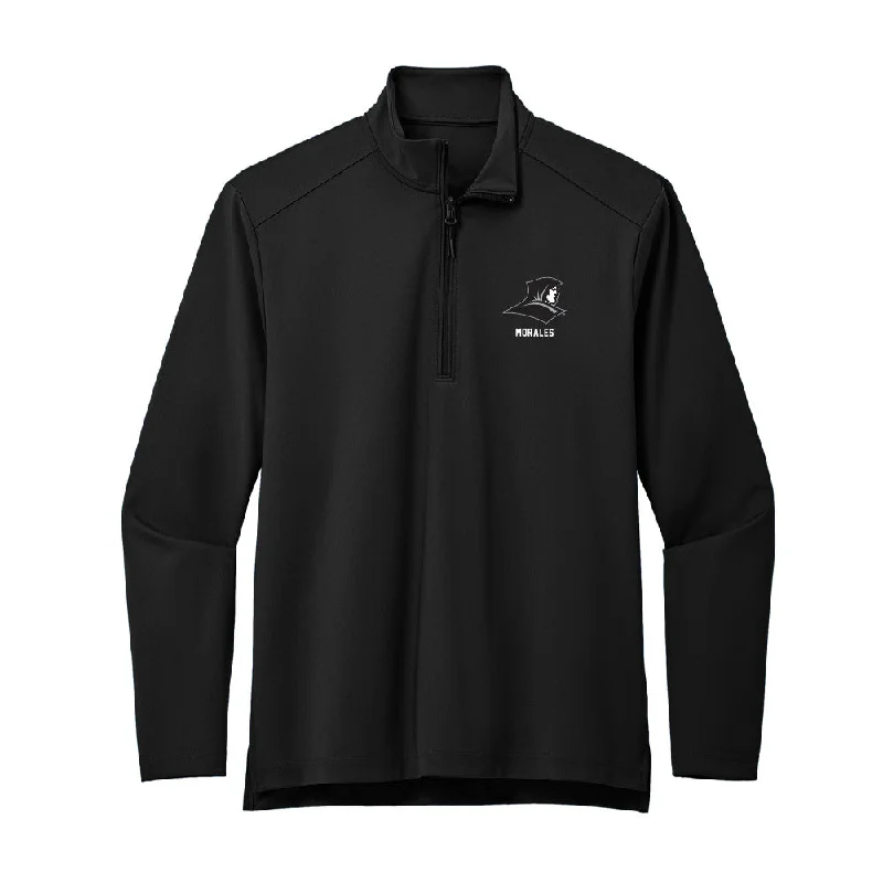 Providence - NCAA Women's Basketball : Marta Morales - Premium Quarter Zip Jacket Cotton Fabric Linen Fabric Terry Fabric