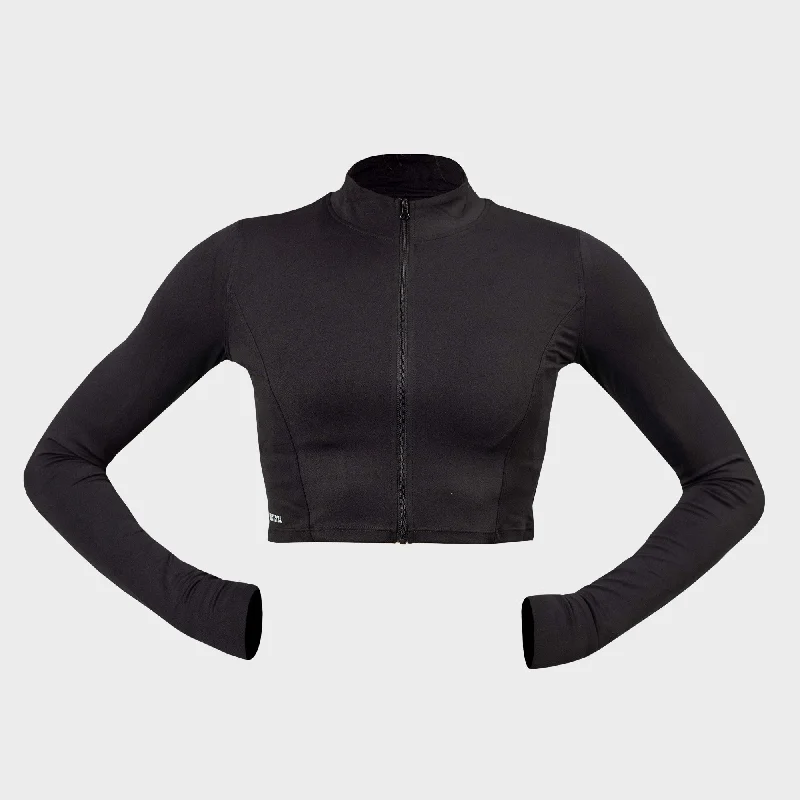 NovaEssence Crop Jacket Herringbone Jacket Checkered Jacket Solid Jacket