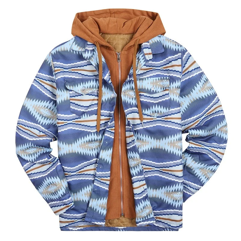 Warm Winter Jacket Overcoats for Men A-Line Jacket Boat Neck Shawl Collar