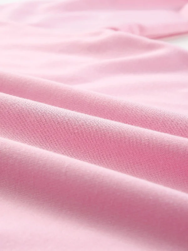 Oversized Pink Pullover Boxy Neck Sweater
